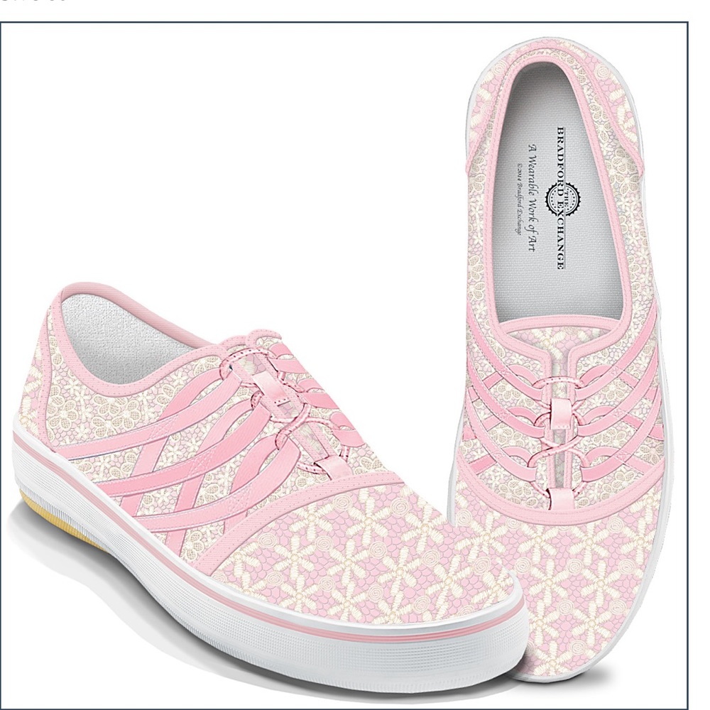 Laced with Hope Floral Sneakers with Cord Laces - Picture 6 of 9